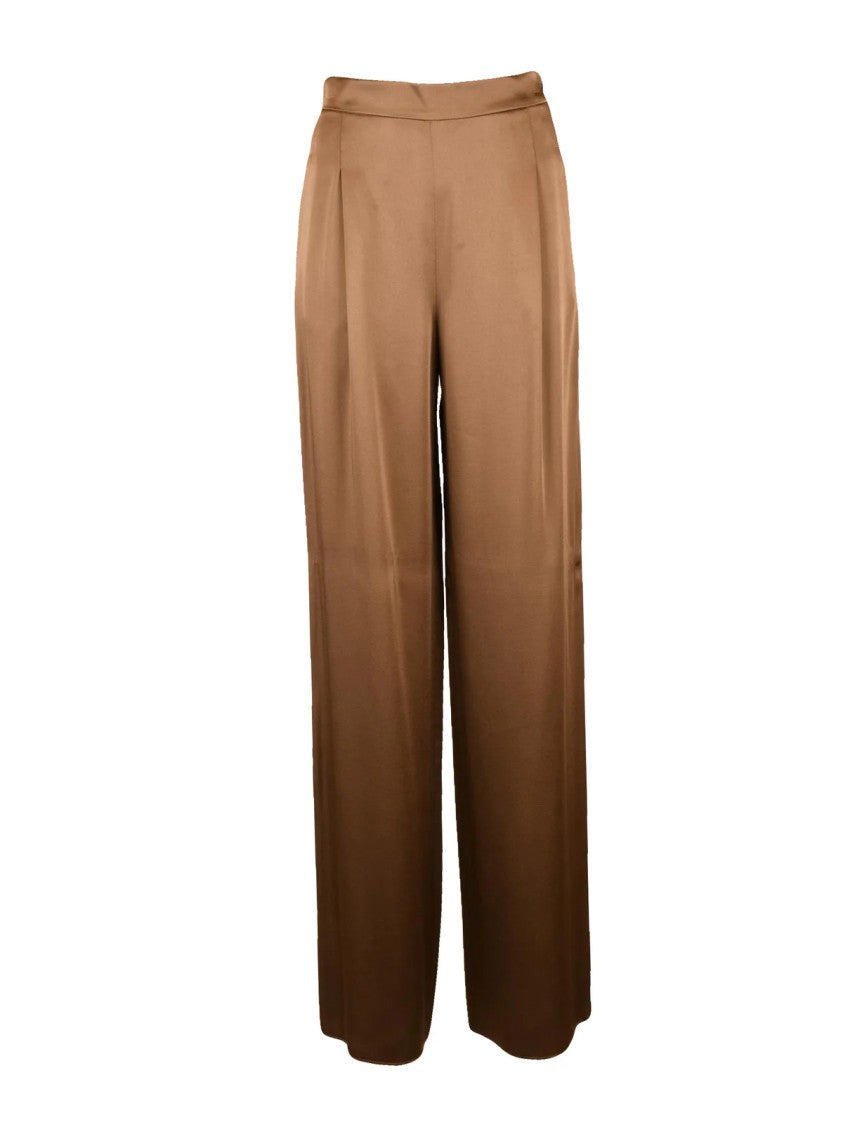 Max Mara Wide-Leg Trousers With High Waist And Fluid Drape