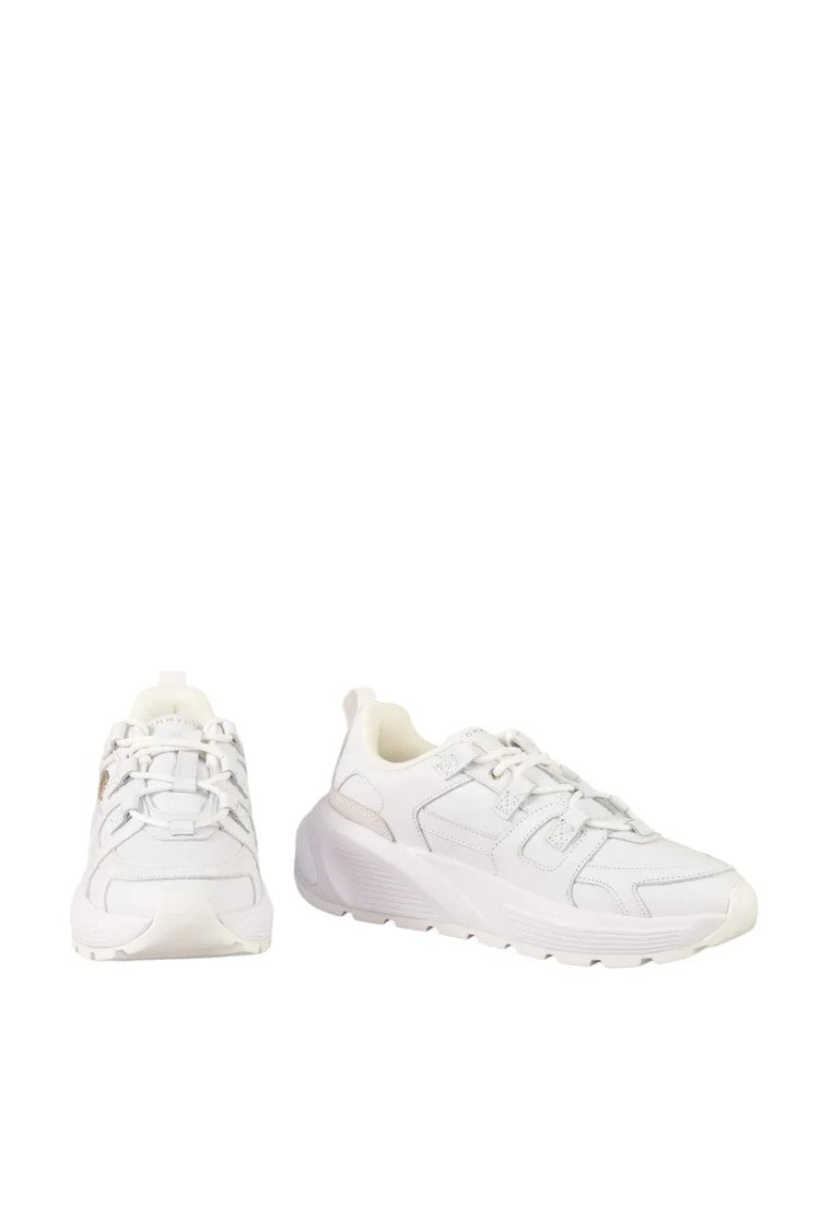 Tommy Hilfiger White Low-Top Leather Sneakers