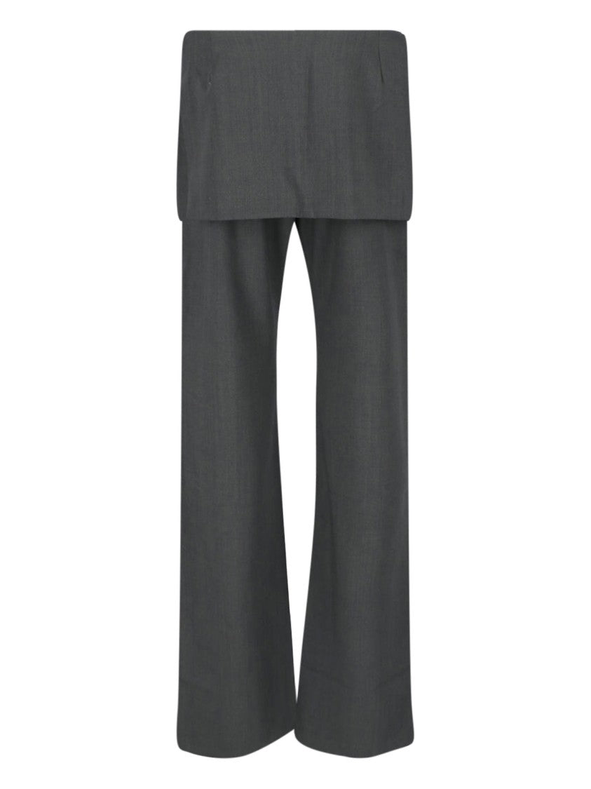 Paloma Wool Grey Archive Layered Straight-Leg Pants