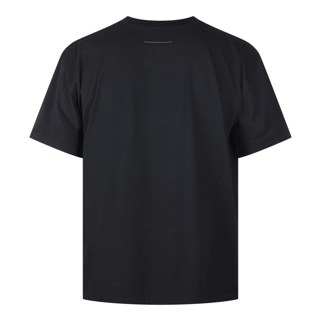 Mm6 By Maison Margiela Black Handwritten Logo Cotton T-Shirt