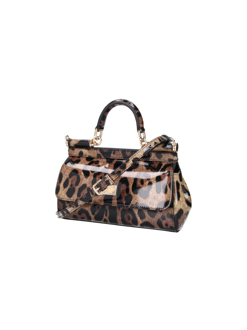 Dolce & Gabbana Sicily Multicolor Animalier Mini Calfskin Shoulder Bag