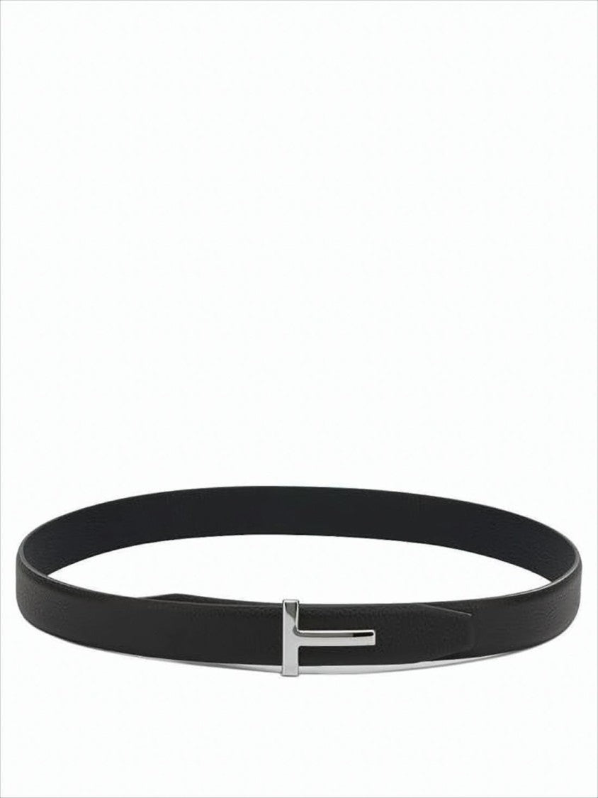 Tom Ford Black Calf Leather Belt
