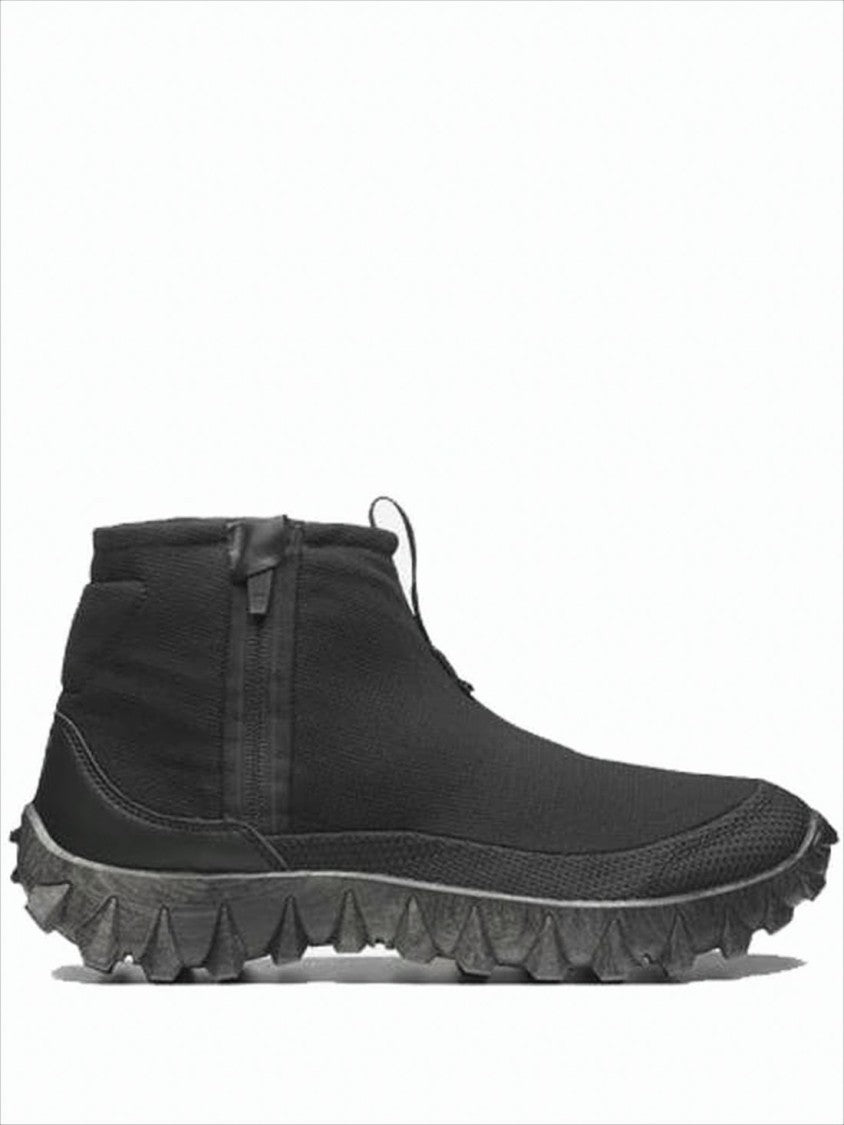 Salomon Ankle-High Black Wool-Lined Boots With Rugged Sole