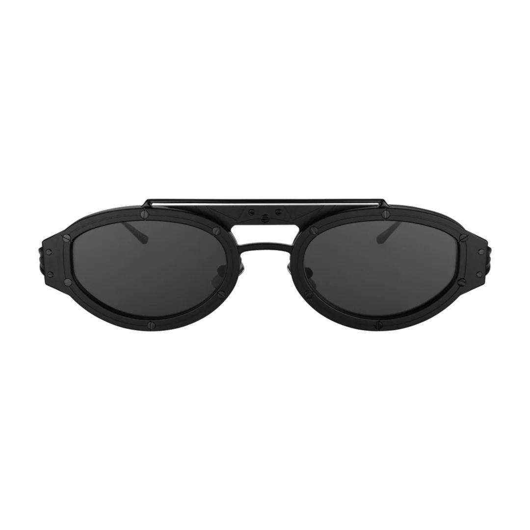 Vysen Vita Vt-1 Titanium Oval-Frame Sunglasses With Industrial Design