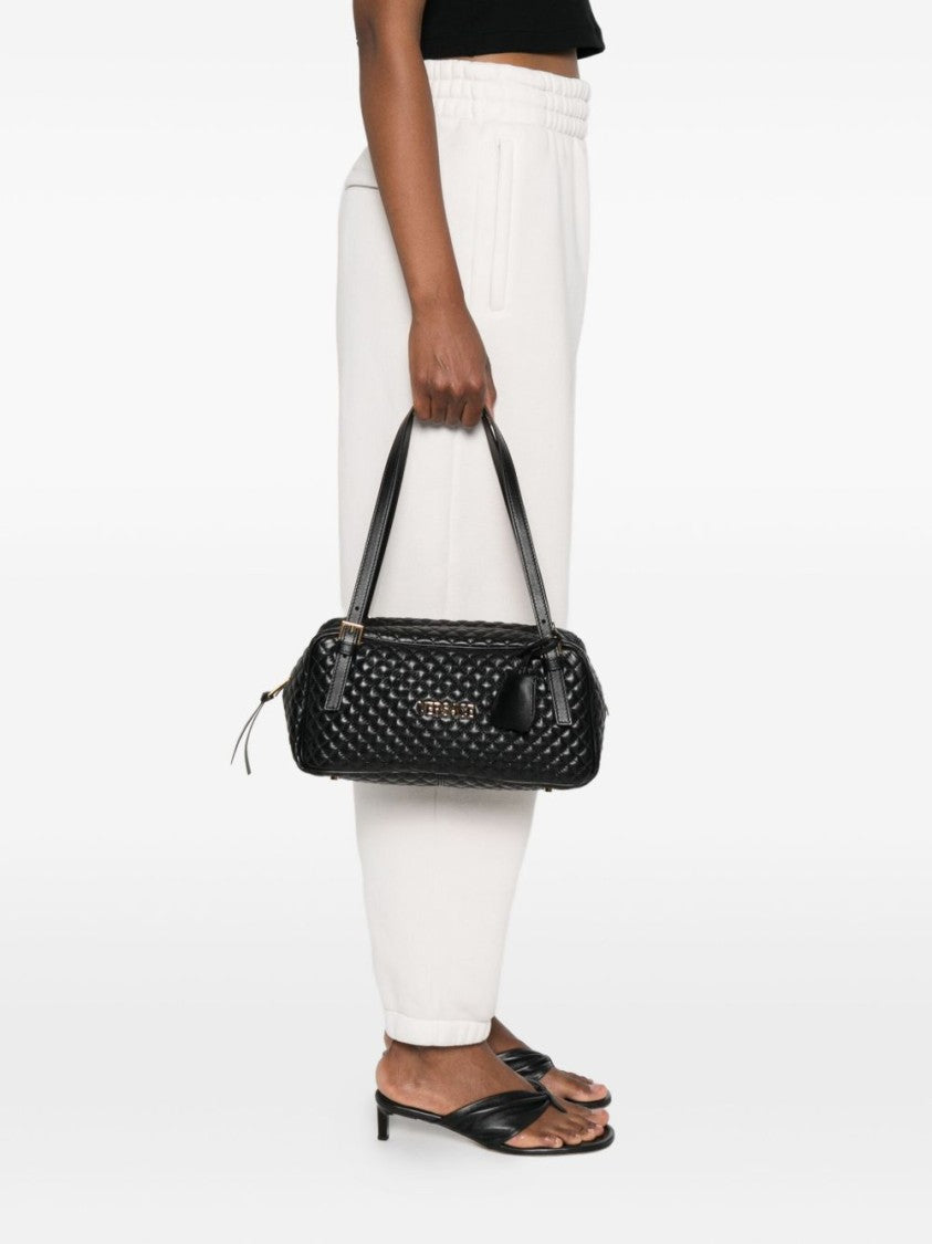 Versace Quilted Lamb Leather Shoulder Bag