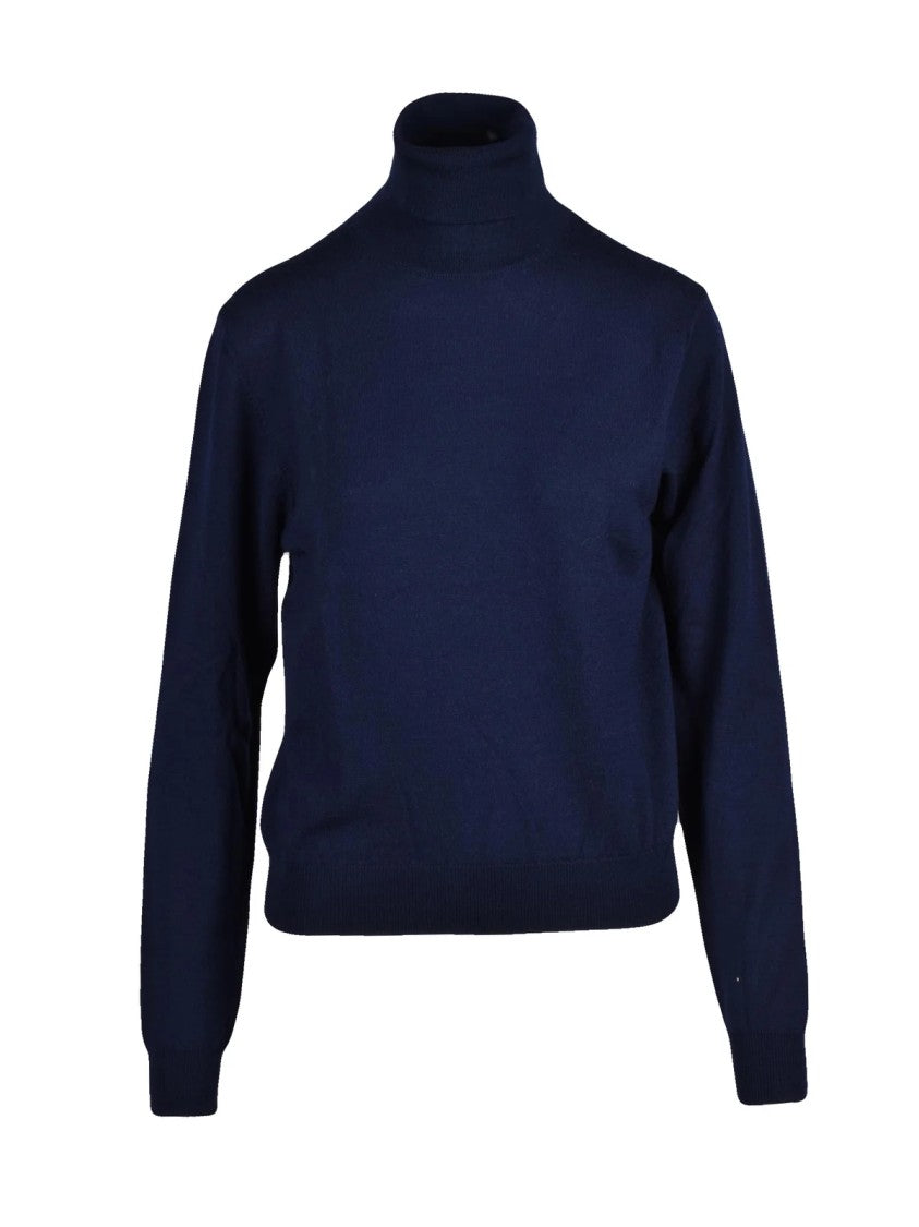 Add Extrafine Merino Wool Turtleneck With High Neck And Slim Fit