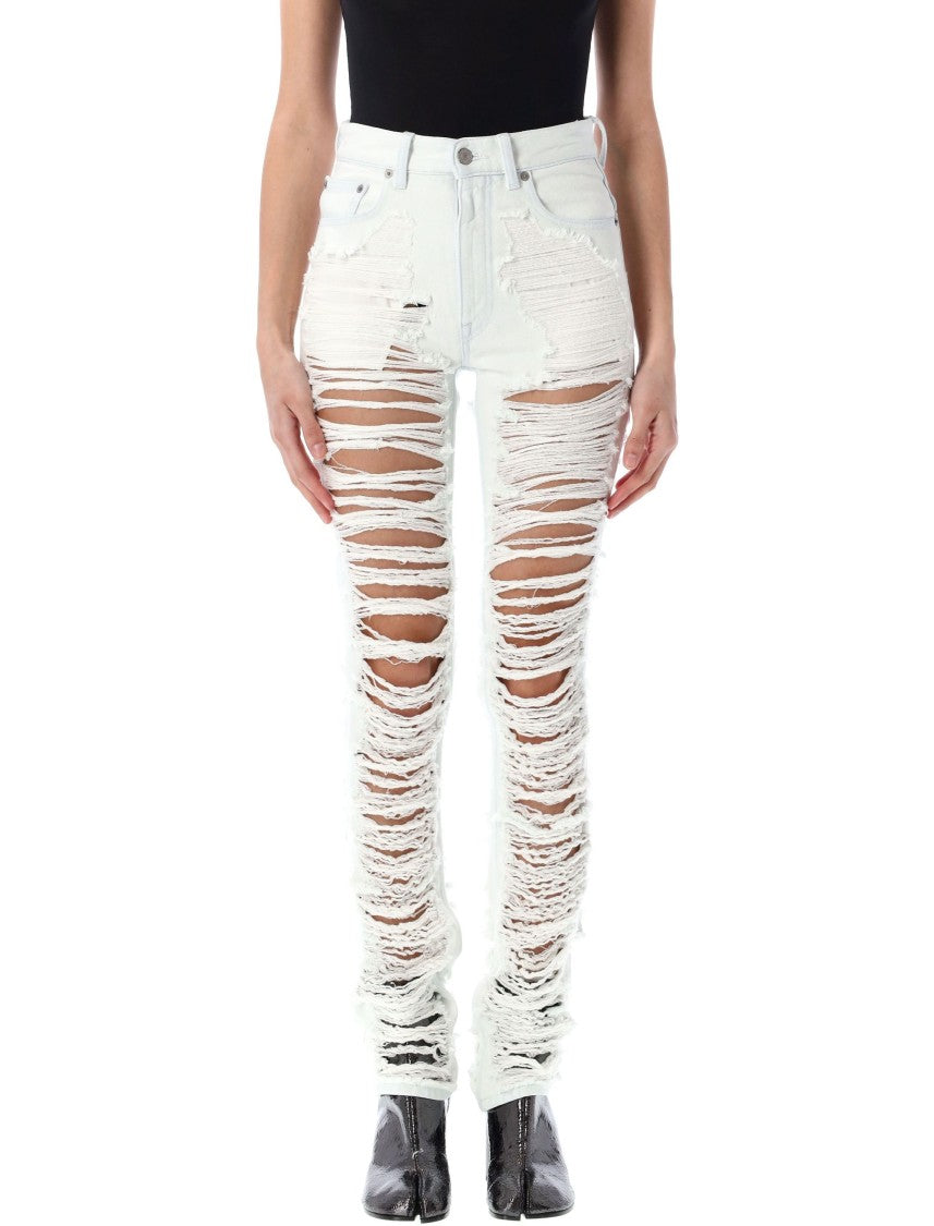 Mm6 By Maison Margiela Skinny Denim Broken
