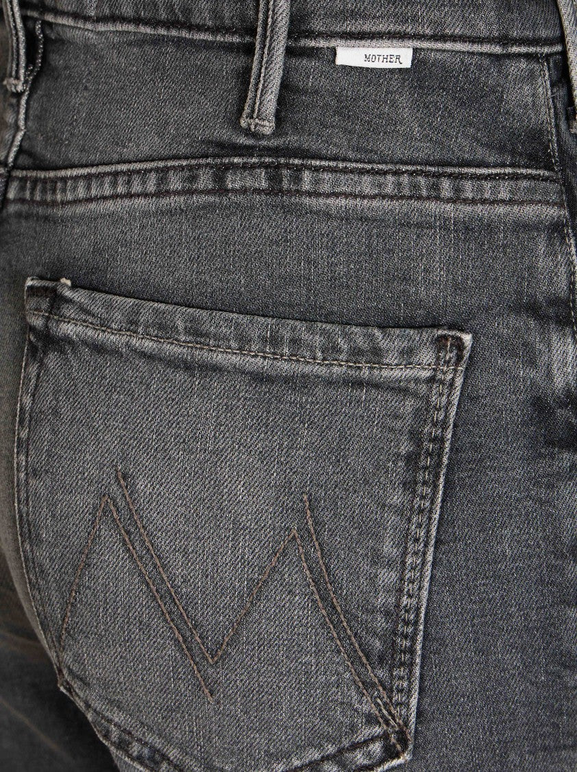 Mother The Hustler Roller Sneak Faded Straight-Leg Jeans