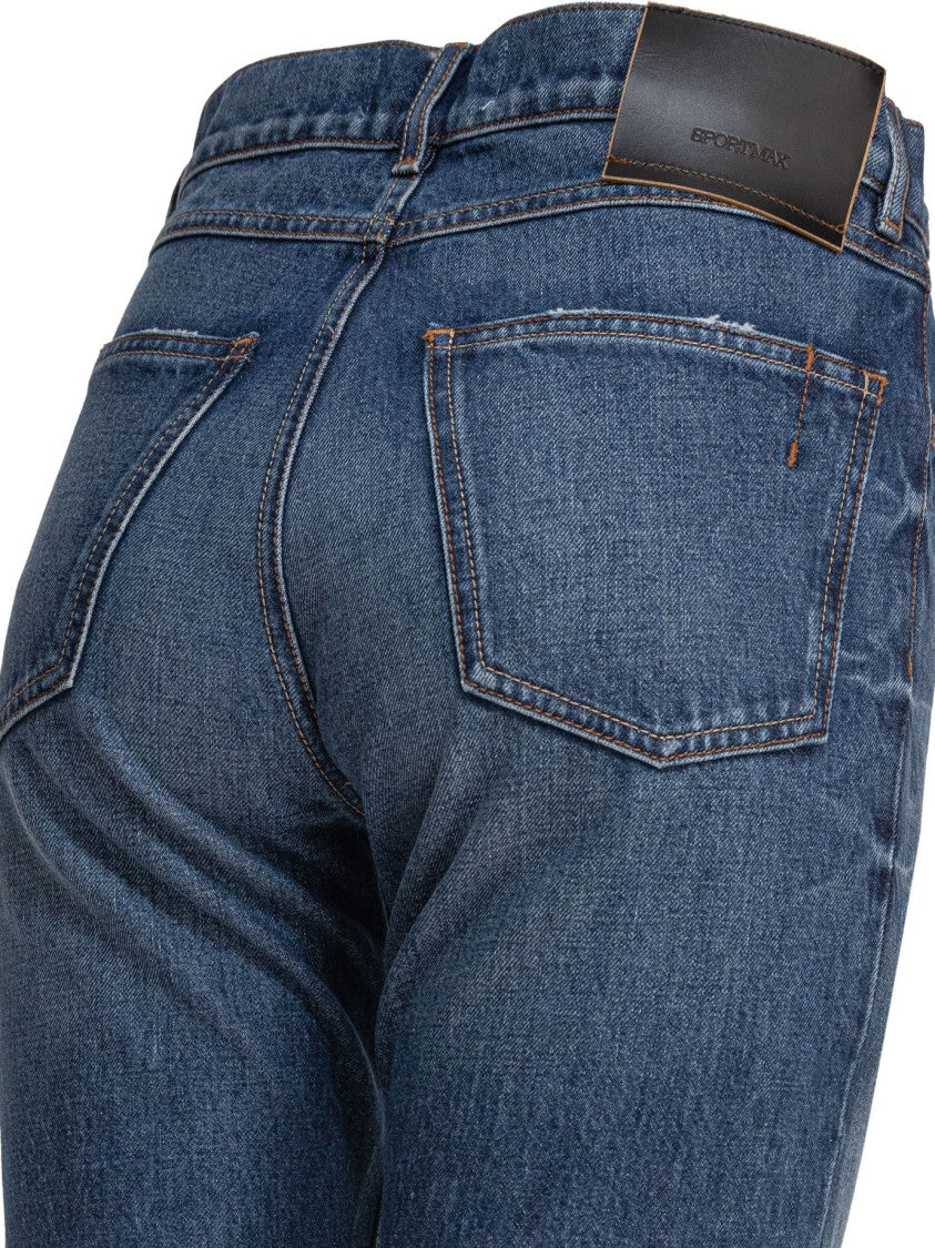 Max Mara Straight-Leg Jeans With Mid-Rise Waist