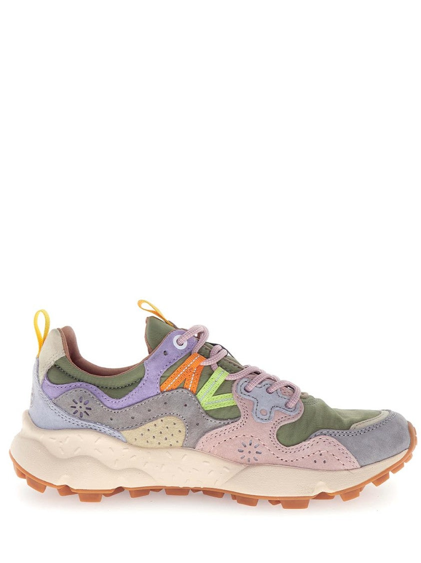 Flower Mountain Multi-Layered Pastel Sneakers With Textured Sole