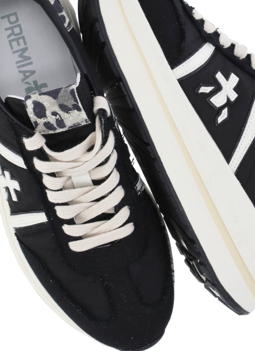 Premiata Black Bethcoin 8150 Animalier Sneakers