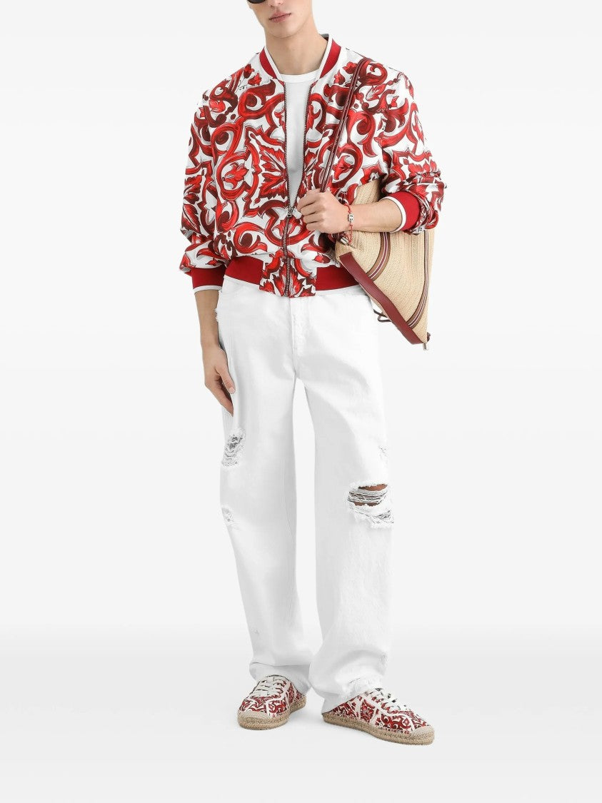 Dolce & Gabbana White Relaxed Cotton Patch Chest T-Shirt