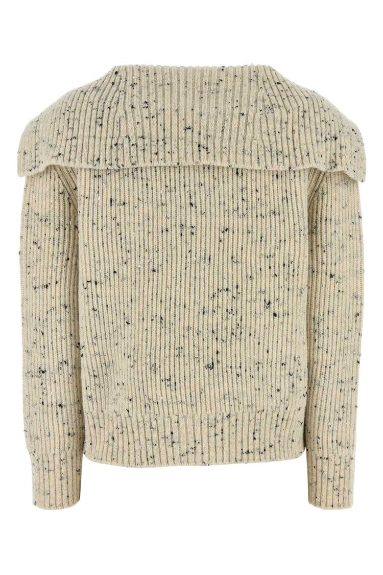 Bottega Veneta Two-Tone Wool Blend Cardigan