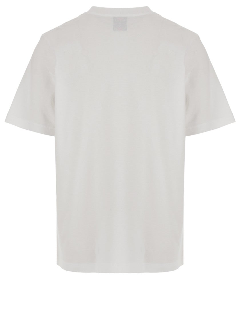 Casablanca White Cotton Logo T-Shirt