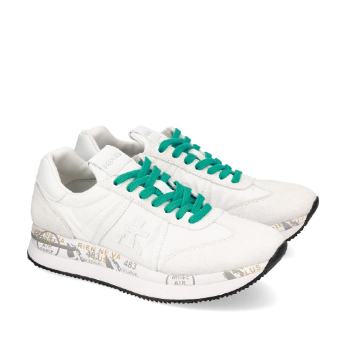 Premiata White Conny Sneakers