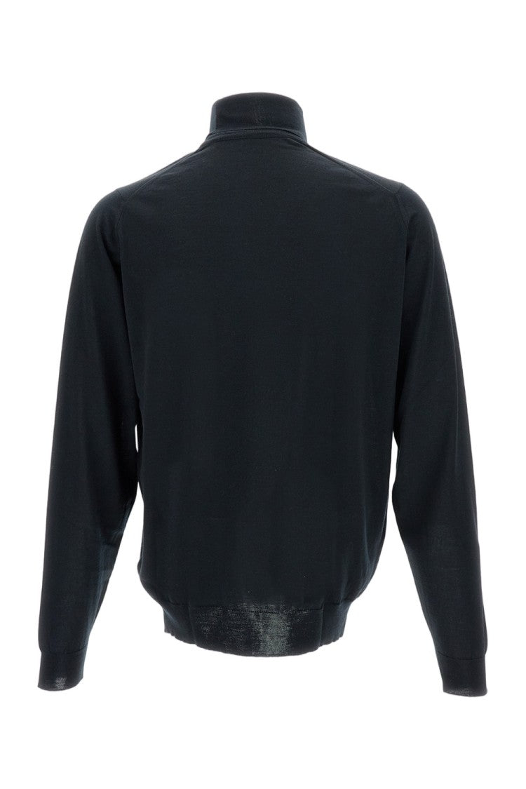 John Smedley Merino Wool Long-Sleeve Turtleneck Pullover