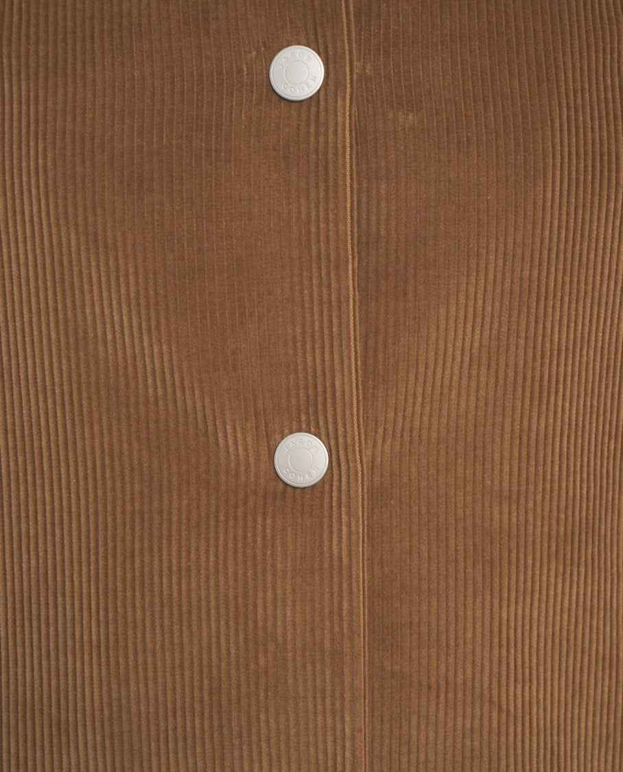 Jacob Cohen Corduroy Shirt Jacket With Timeless Silhouette And Ribbed Texture