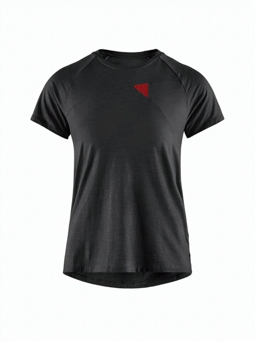 Klattermusen Relaxed Fit Short-Sleeve Top With Round Neckline And Triangular Detail