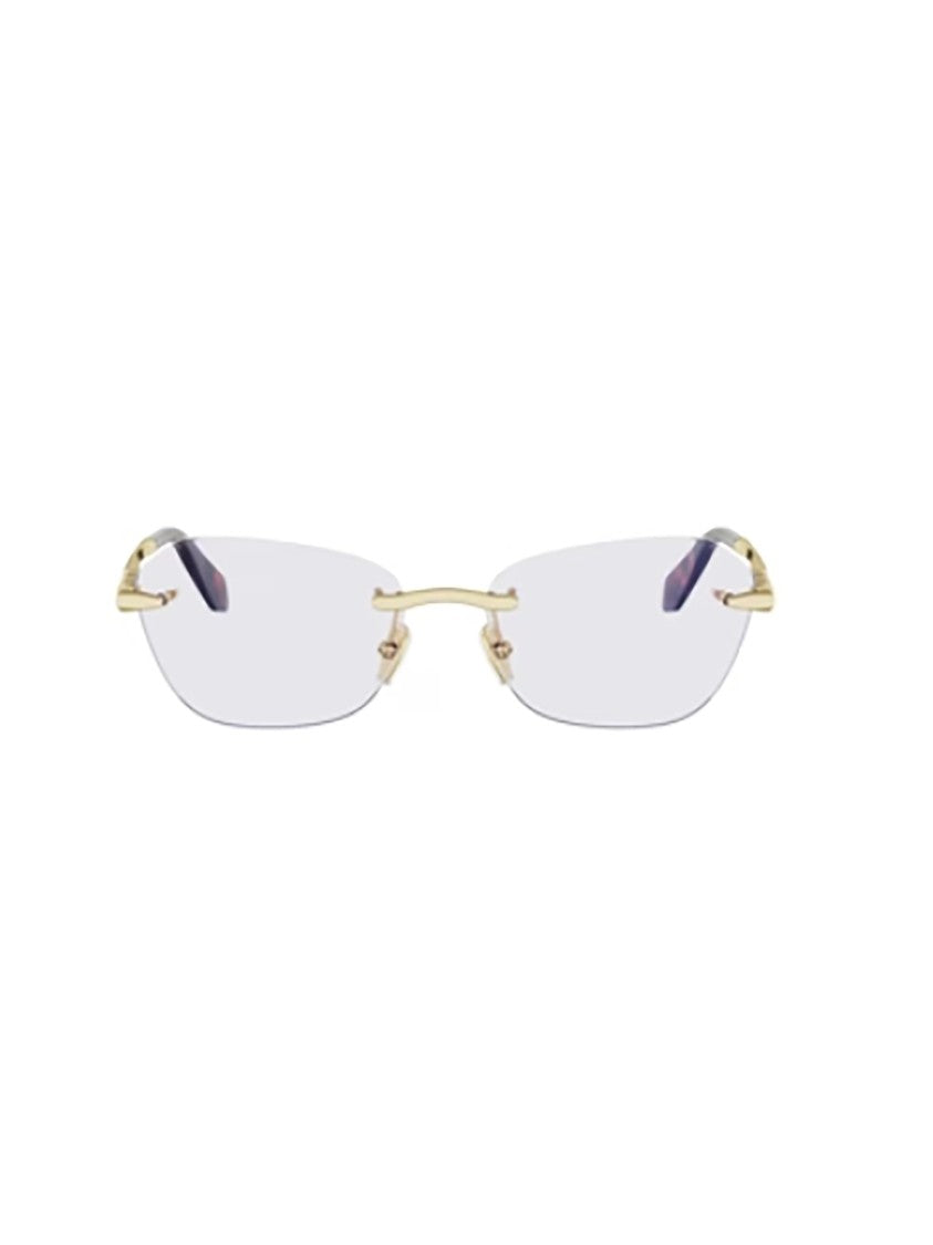 Bulgari Gold Bv50070u Rimless Rectangular Frames