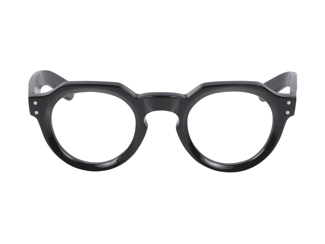 Kador Silver Spike Angular Geometric Eyeglasses