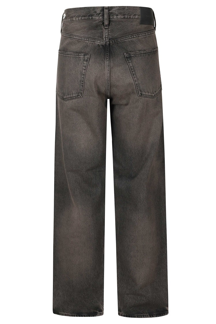 Sunflower Dirty Tint Wide-Weave Organic Denim Loose Jeans