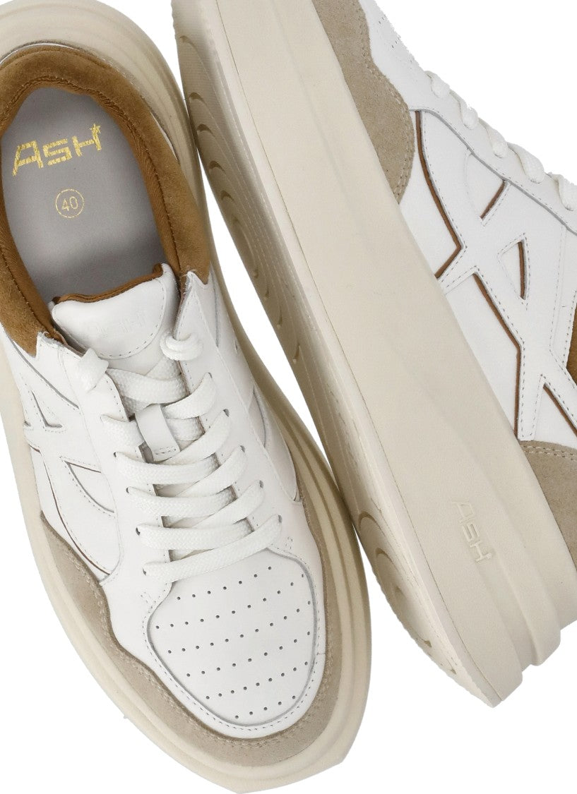 Ash Ivory Icone Suede Platform Sneakers