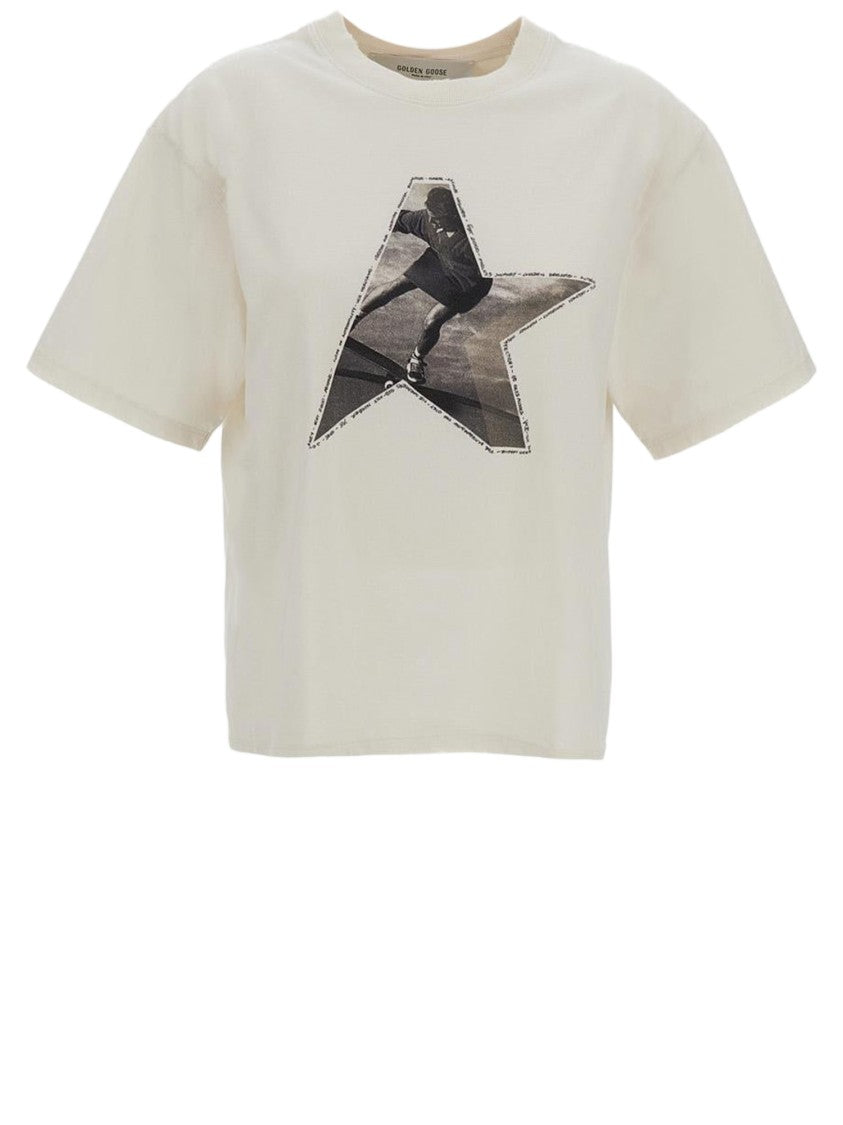 Golden Goose Cotton T-Shirt With Logo
