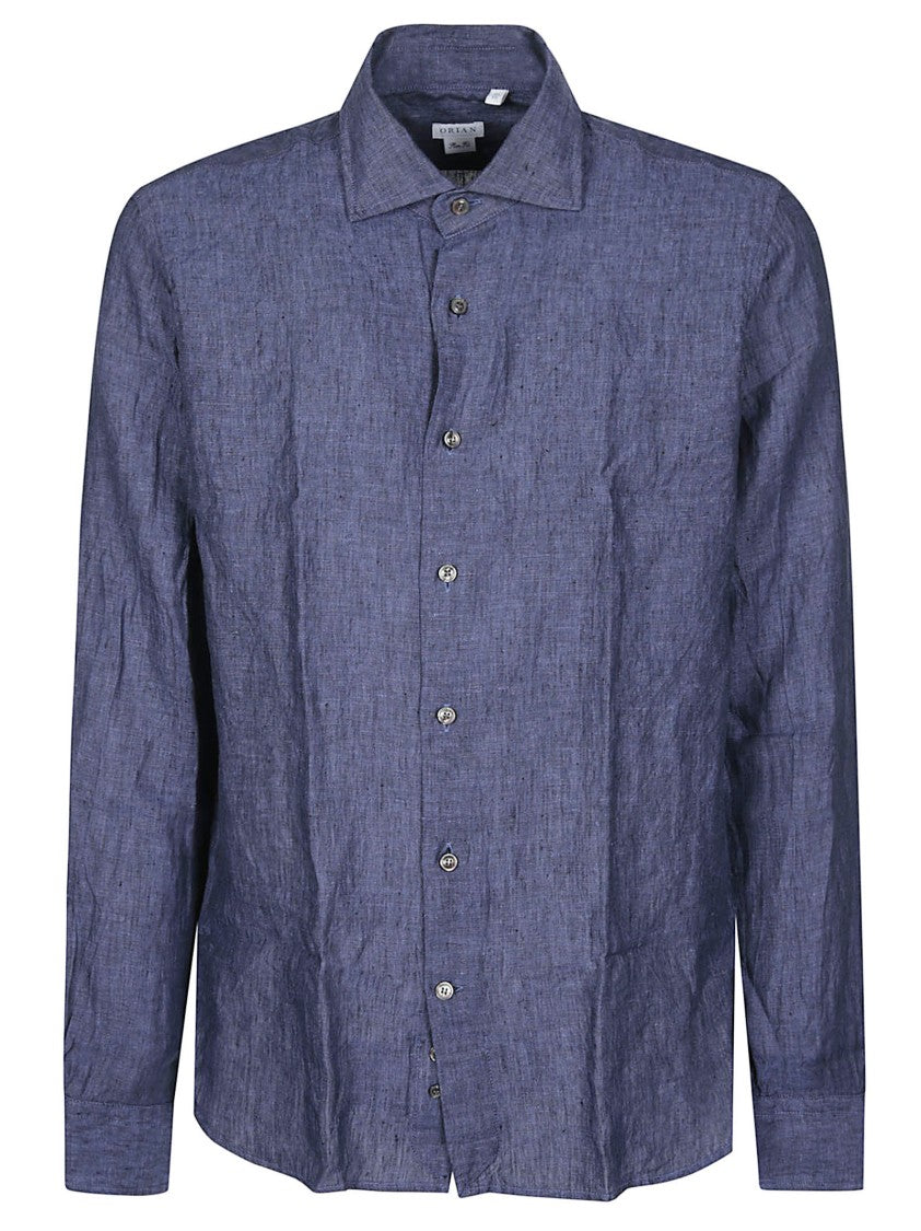 Orian Textured Linen Slim Shirt