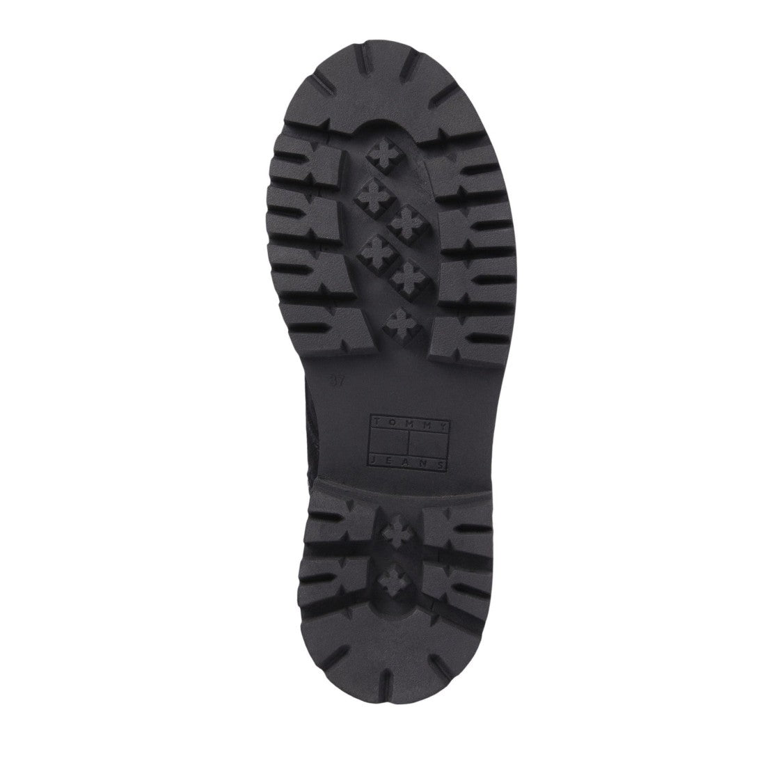 Tommy Jeans Black Suede Urban Lace-Up Boots