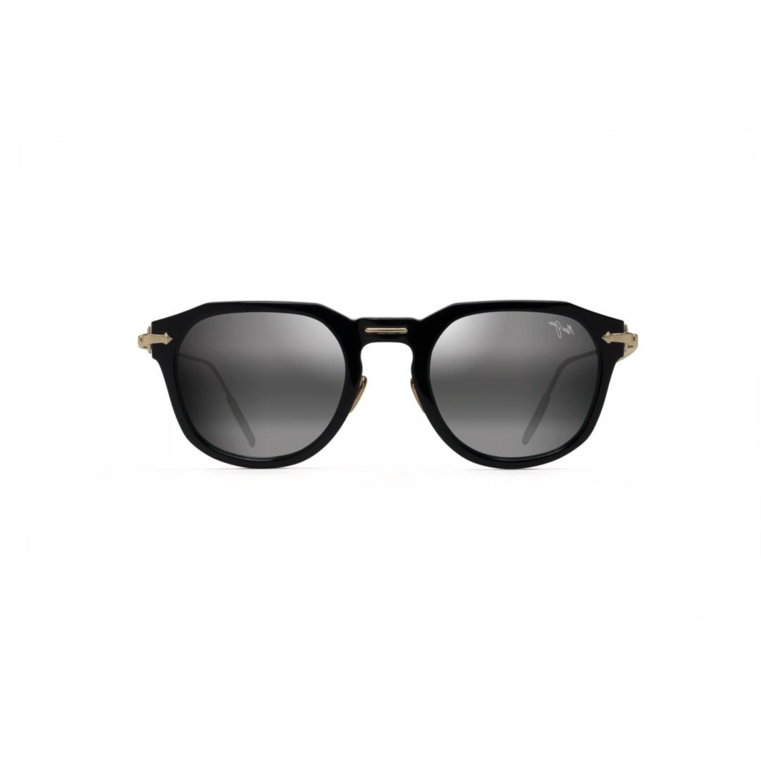 Maui Jim Alika Square-Frame Sunglasses With Glossy Black Front