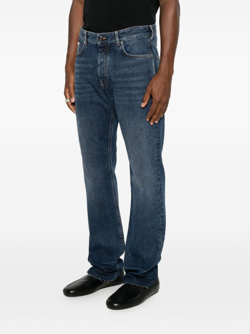Givenchy Blue Straight-Leg Five-Pocket Jeans