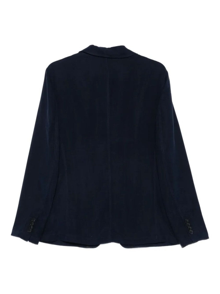 Giorgio Armani Tailored Cupro Jacket With Notched Lapel