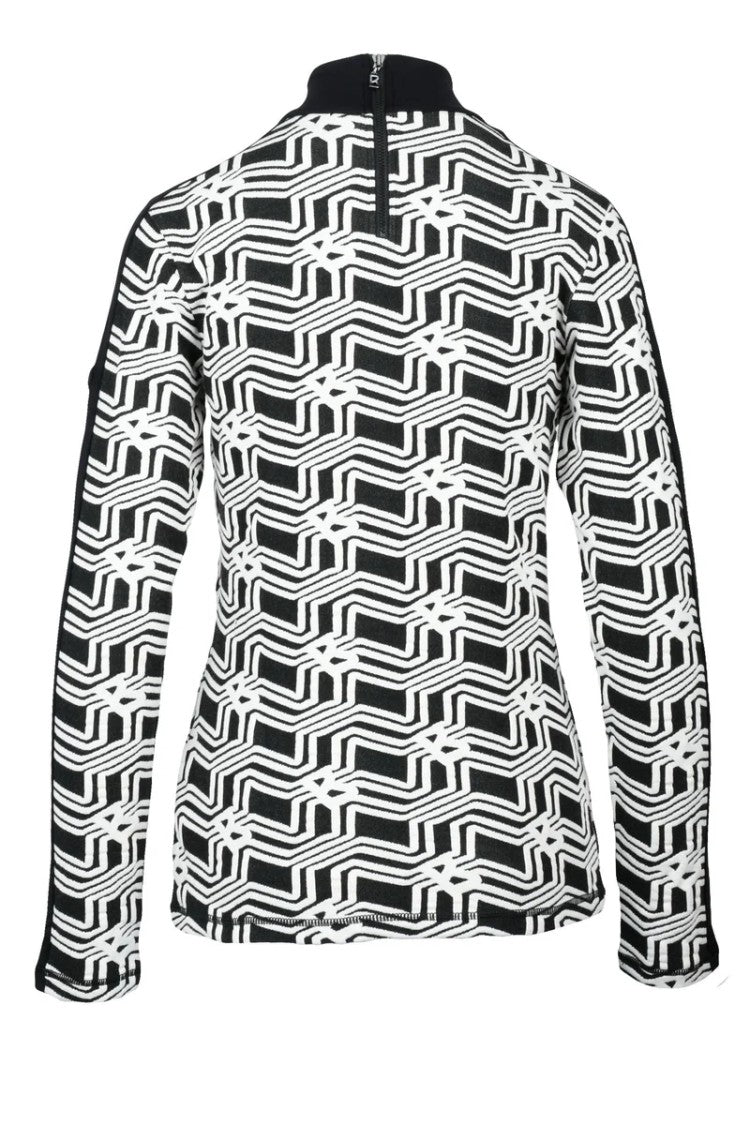 Bogner Fitted Turtleneck - Black/White
