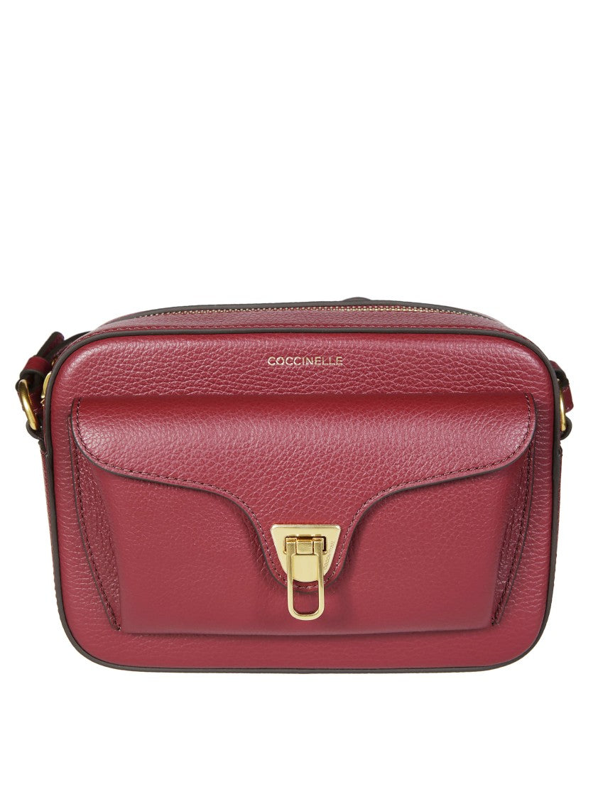 Coccinelle Textured Leather Crossbody Bag