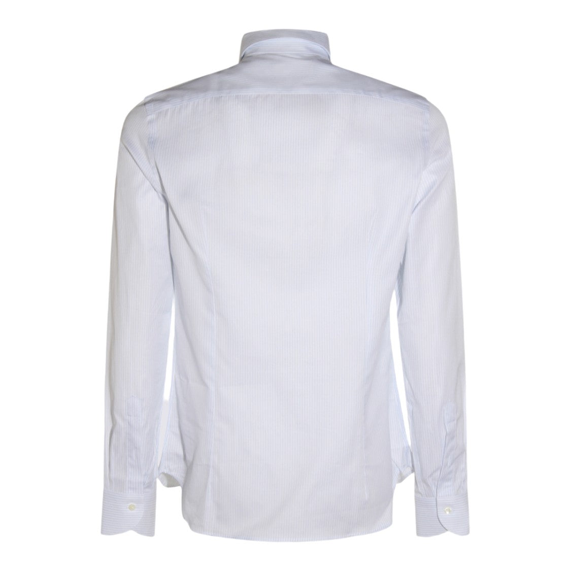 Canali Classic White Striped Formal Shirt