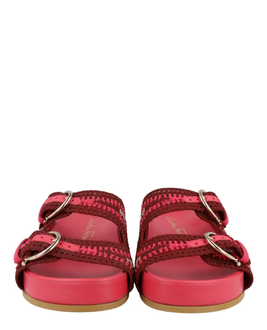 Ferragamo Shaula Crochet Sandals
