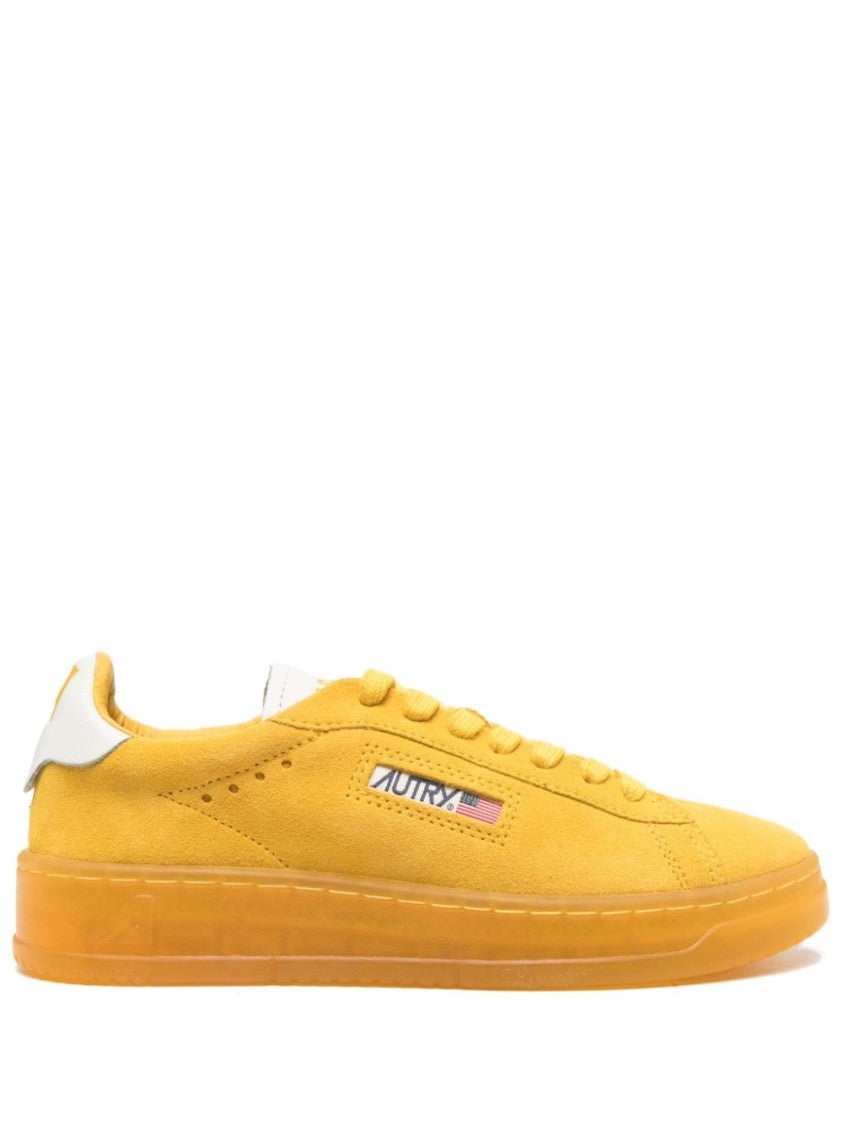 Autry Sunflower Yellow Suede Dallas Sneakers
