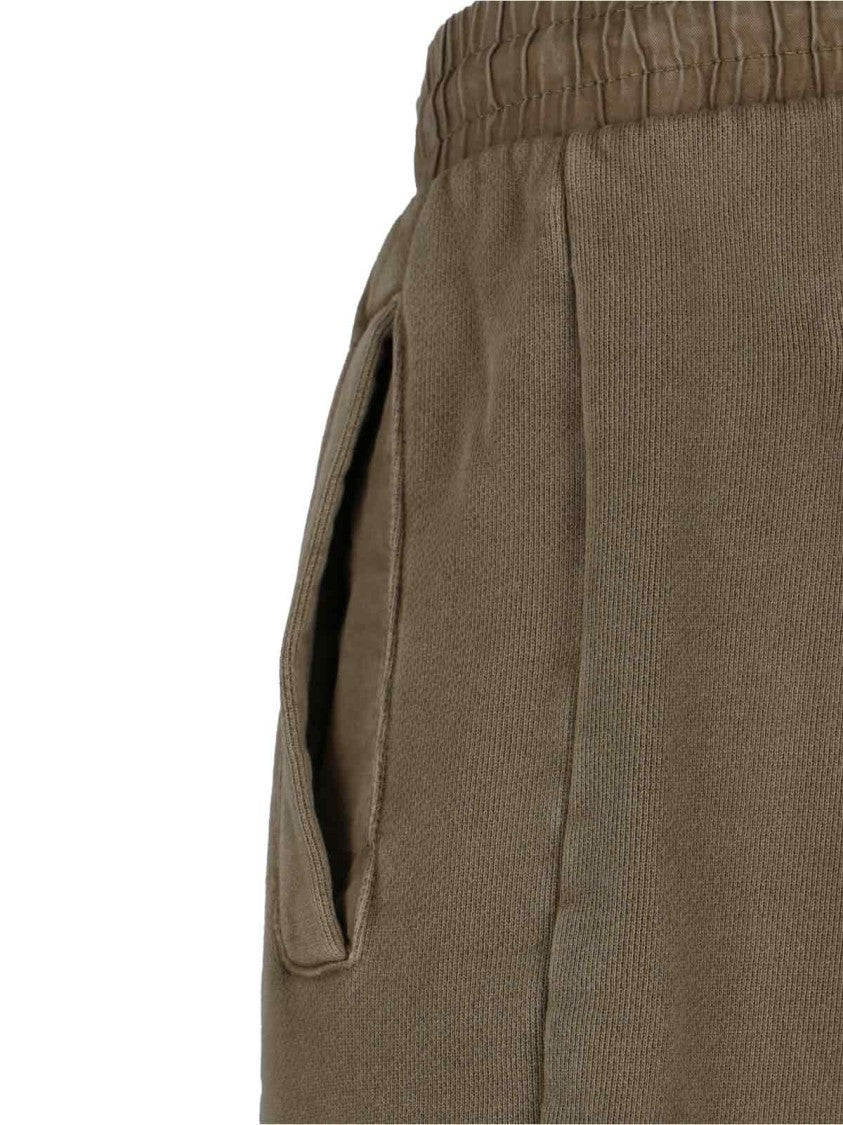 Entire Studios Green Cotton Cargo Sweatpants With Drawstring Closure