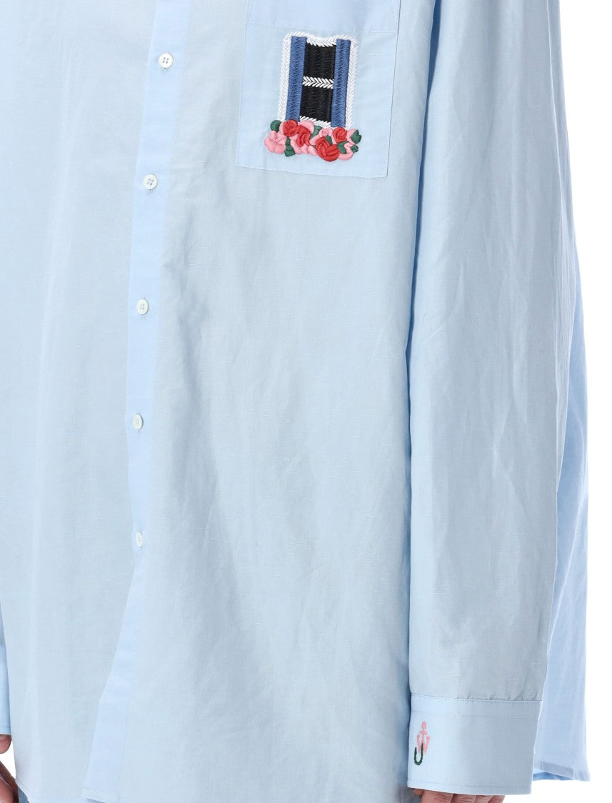 J. W. Anderson Window Embroidery Shirt With Floral Accent