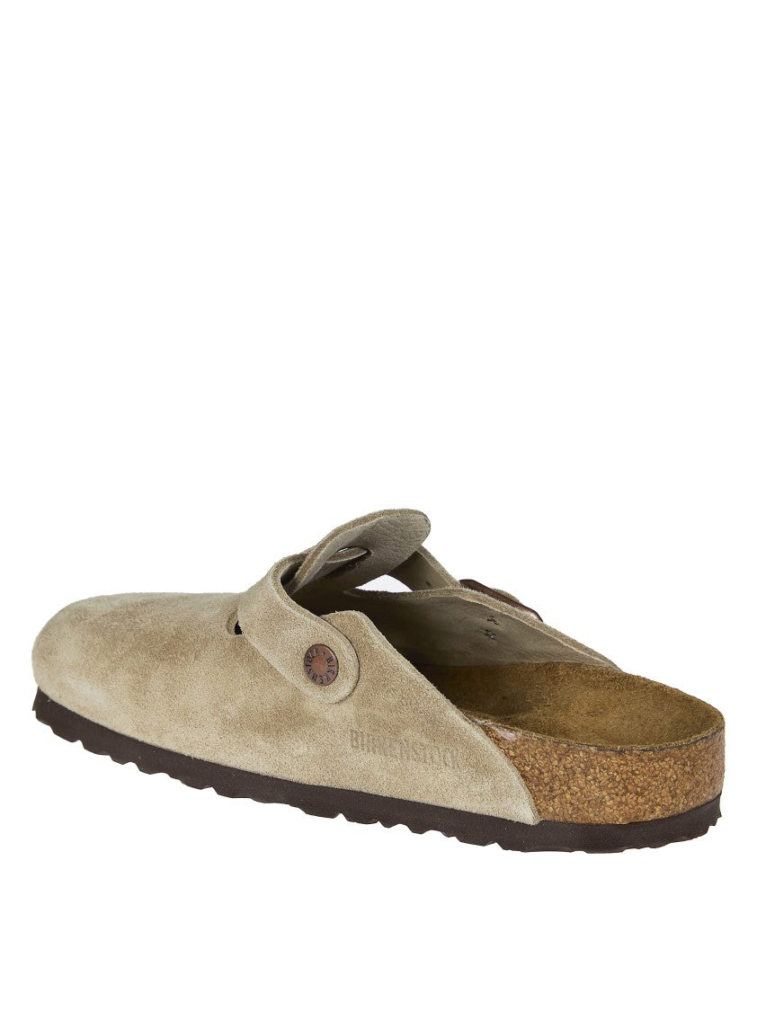 Birkenstock Suede Boston Sfb Adjustable Clogs