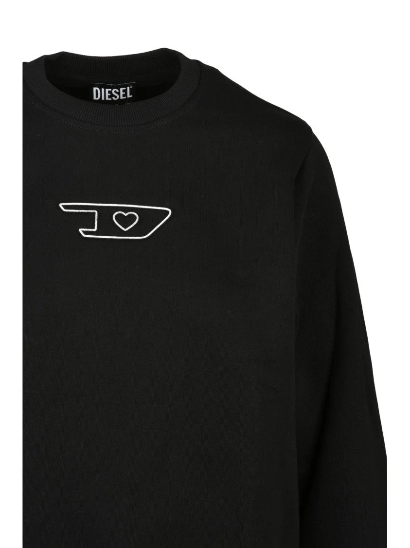 Diesel Black Relaxed Crewneck Sweatshirt