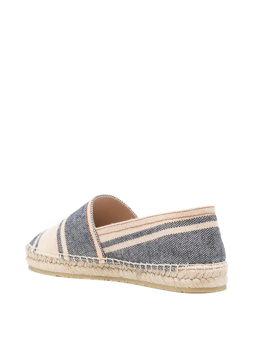 Etro Espadrillas Striped Canvas