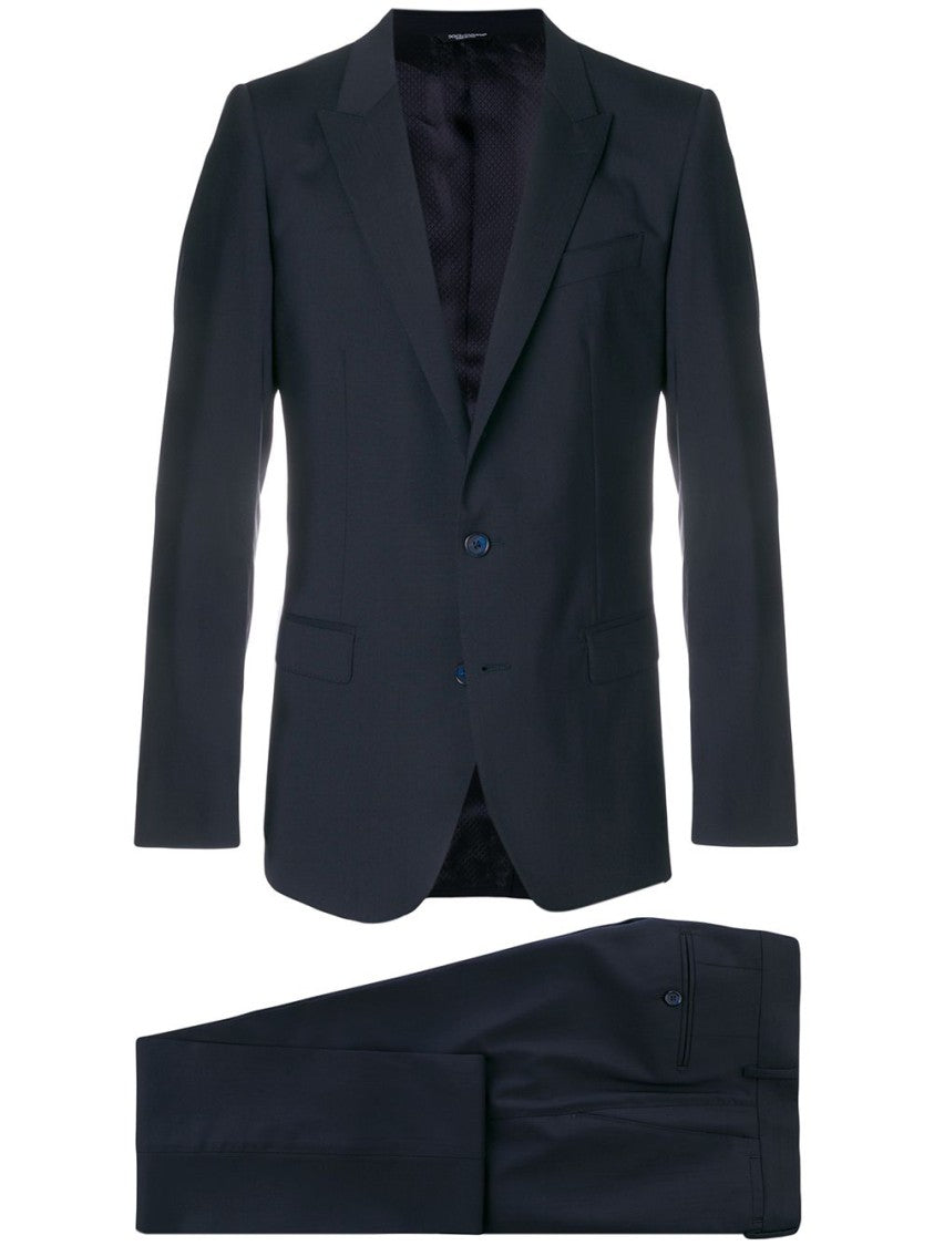 Dolce & Gabbana Refined Blue Wool Blend Suit