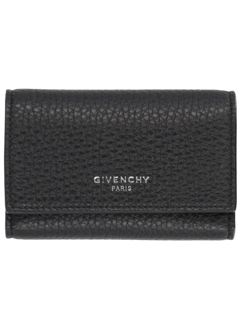Givenchy Black Textured Calf Leather Wallet