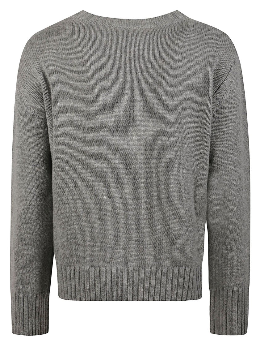 Edoardo Gori Cashmere F 5 Soft Knit Wool-Cashmere Crew Neck Sweater