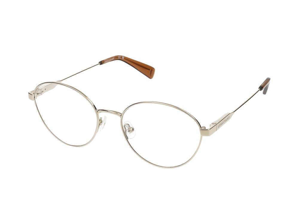 Longchamp Gold Lo2154 Metal Round Eyeglasses