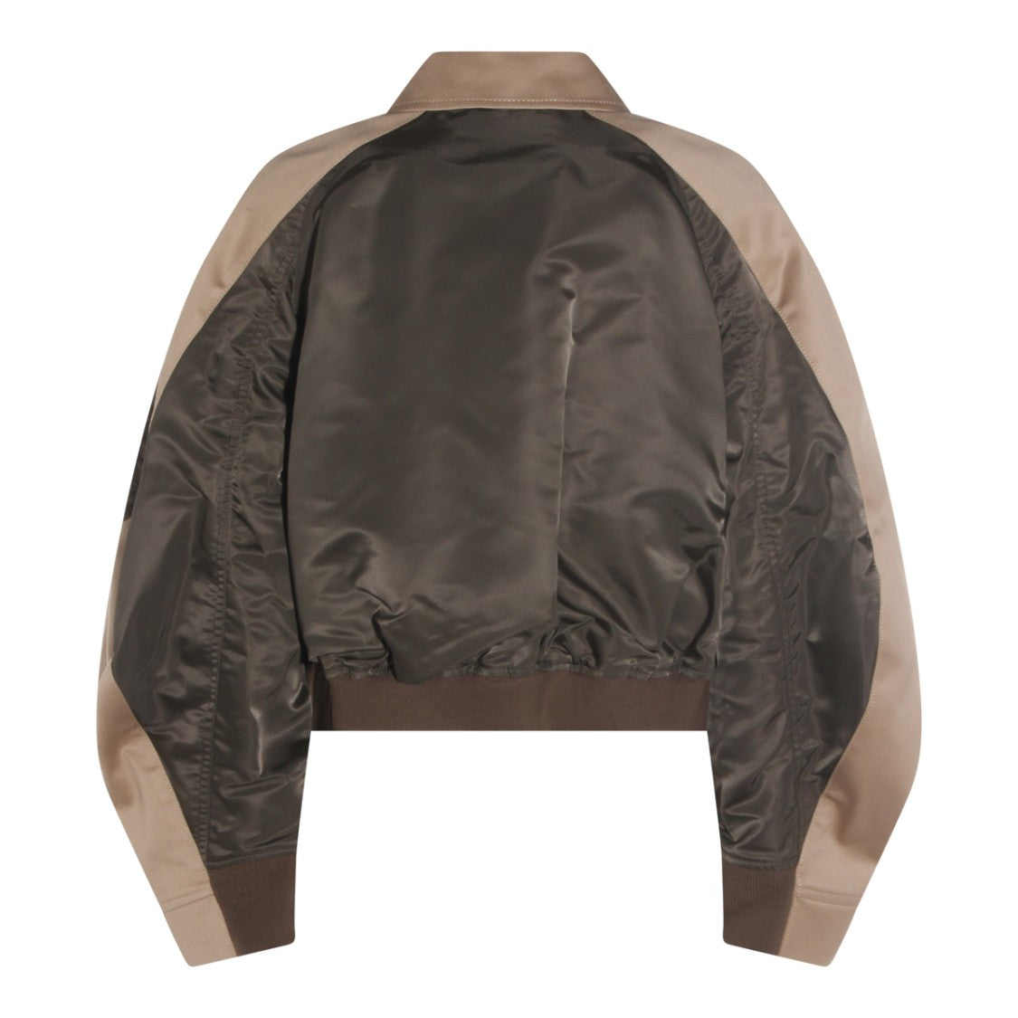 Sacai Layered Neutrals Jacket With Innovative Design And Structured Silhouette