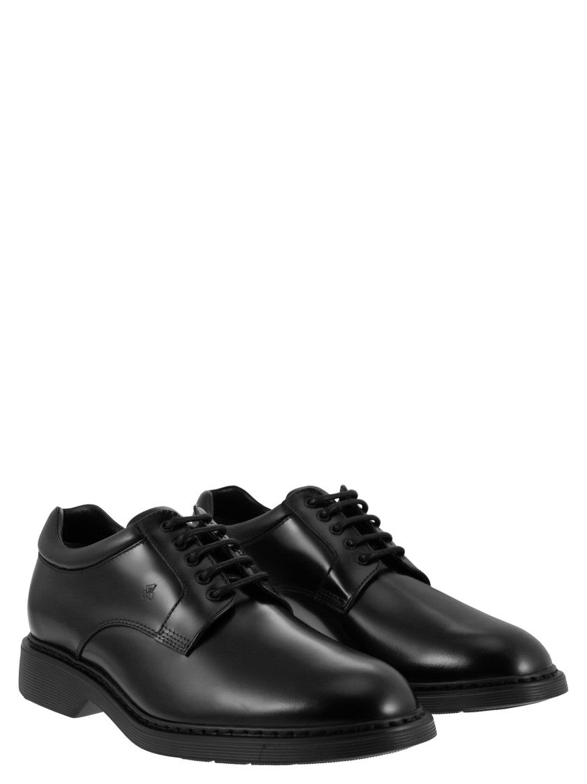 Hogan H576 - Derby Lace-Ups With Rubber Bottom