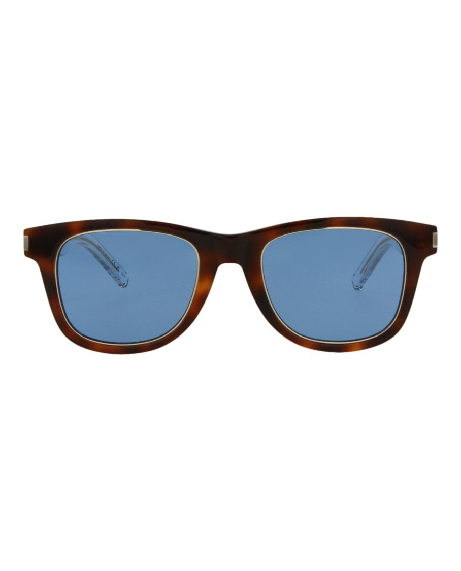 Saint Laurent Tortoiseshell Square-Frame Acetate Sunglasses With Gold-Tone Details
