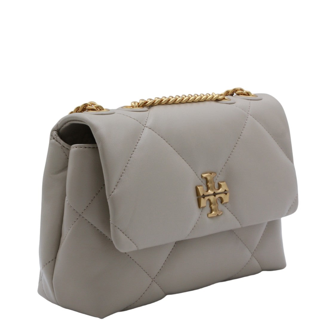 Tory Burch Quilted Rectangular Bag With Gold-Tone Logo Emblem